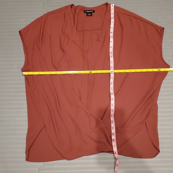 Trouve Twist Drape Short Sleeve Blouse XXL - Picture 4 of 4